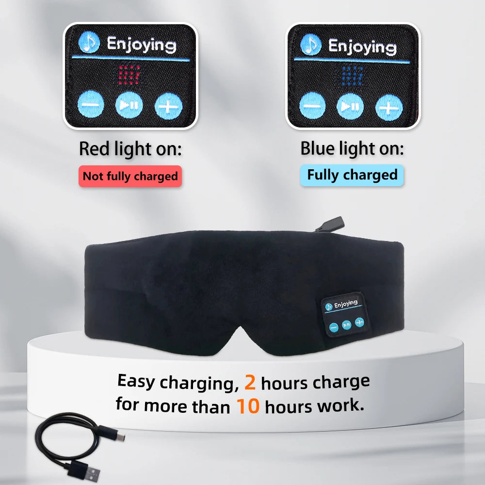 Sleeping Mask with Bluetooth Headphones