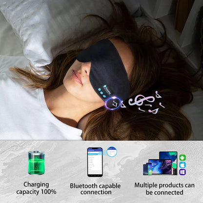 Sleeping Mask with Bluetooth Headphones